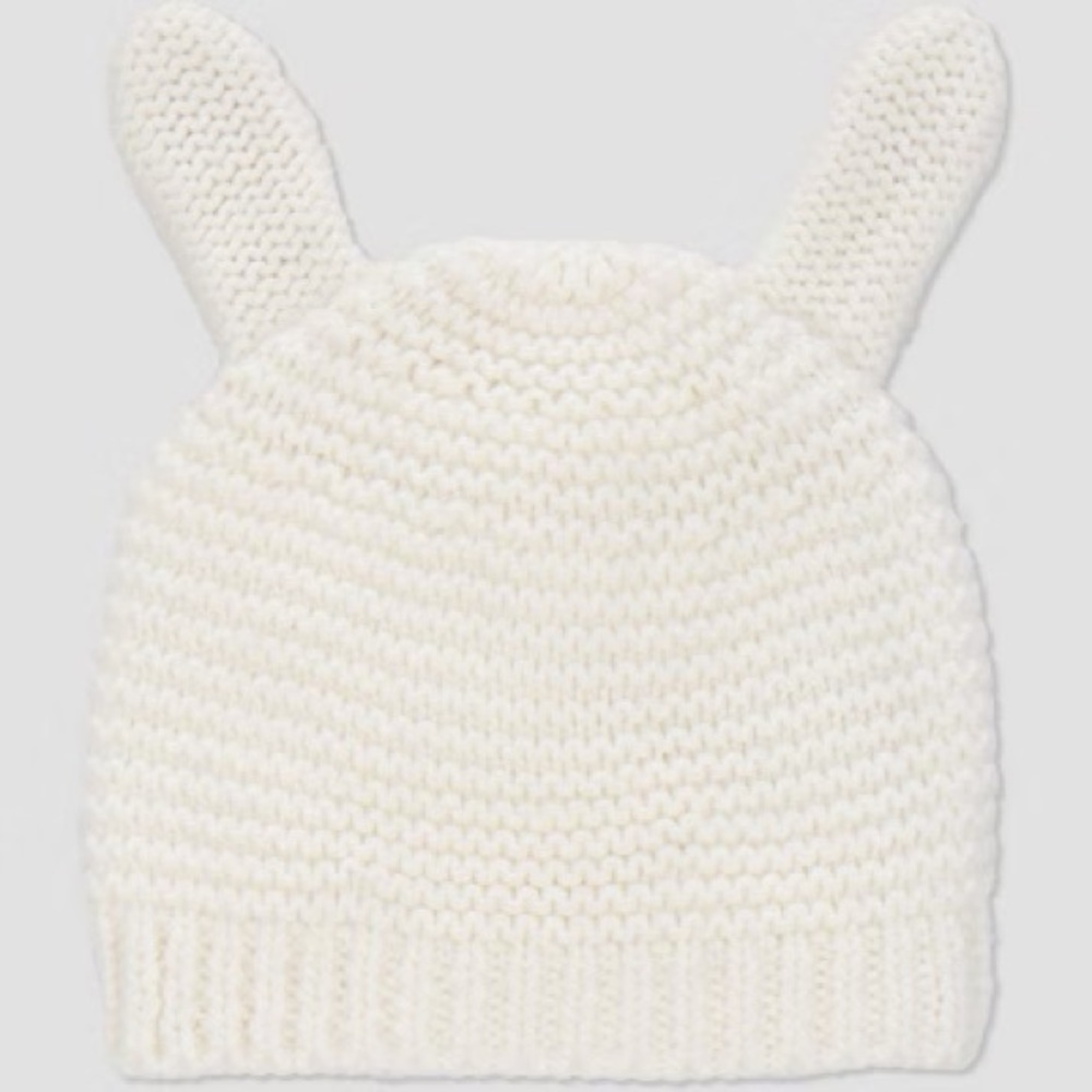 Carter's nwt Just One You Baby Easter Bunny Cap White One Size Fits Most Pull-On